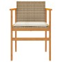 Gartenstühle mit Kissen 2 Stück beiges PE-Rattan und Akazienholz von , Gartenstühle - Ref: Foro24-368713, Preis: 117,18 €, Ra...