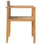 Gartenstühle mit Kissen 2 Stück beiges PE-Rattan und Akazienholz von , Gartenstühle - Ref: Foro24-368713, Preis: 117,18 €, Ra...