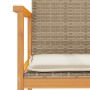 Gartenstühle mit Kissen 2 Stück beiges PE-Rattan und Akazienholz von , Gartenstühle - Ref: Foro24-368713, Preis: 117,18 €, Ra...