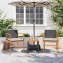 Gartenstühle mit Kissen, 2 Stück, schwarzes PE-Rattan und Akazienholz von , Gartenstühle - Ref: Foro24-368711, Preis: 115,41 ...