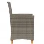 Garden chairs and cushions 2 pcs gray PE rattan and solid wood by , Garden chairs - Ref: Foro24-368718, Price: 201,22 €, Disc...
