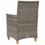 Garden chairs and cushions 2 pcs gray PE rattan and solid wood by , Garden chairs - Ref: Foro24-368718, Price: 153,80 €, Disc...