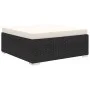4-teiliges Gartenmöbel-Set und Kissen aus synthetischem Rattan schwarz von vidaXL, Gartensets - Ref: Foro24-46778, Preis: 356...