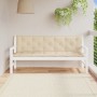 Gartenbankkissen 2 Stück beiges Oxford-Gewebe 180x50x7 cm von , Kissen für Stühle und Sofas - Ref: Foro24-361719, Preis: 52,8...