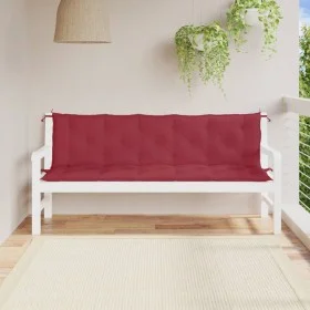 Garden bench cushions 2 pcs red red 180x50x7 cm by , Cushions for chairs and sofas - Ref: Foro24-361725, Price: 57,95 €, Disc...