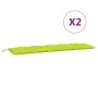 Gartenbankauflagen 2 Stück hellgrün 180x50x7 cm von , Kissen für Stühle und Sofas - Ref: Foro24-361727, Preis: 52,37 €, Rabat...