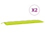 Gartenbankauflagen 2 Stück hellgrün 180x50x7 cm von , Kissen für Stühle und Sofas - Ref: Foro24-361727, Preis: 53,01 €, Rabat...