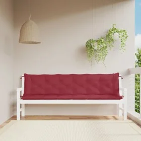 Garden bench cushions 2 pcs red red 200x50x7 cm by , Cushions for chairs and sofas - Ref: Foro24-361744, Price: 59,64 €, Disc...