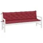 Garden bench cushions 2 pcs red red 200x50x7 cm by , Cushions for chairs and sofas - Ref: Foro24-361744, Price: 59,64 €, Disc...