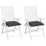 Gartenstuhlkissen 2 Stück anthrazitfarbener Oxford-Stoff 50x50x7 cm von , Kissen für Stühle und Sofas - Ref: Foro24-361507, P...