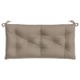 Garden bench cushion taupe gray Oxford fabric 100x50x7 cm by , Cushions for chairs and sofas - Ref: Foro24-361572, Price: 22,...