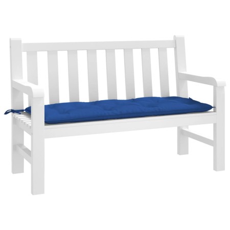 Garden bench cushion Oxford fabric blue 120x50x7 cm by , Cushions for chairs and sofas - Ref: Foro24-361593, Price: 28,30 €, ...