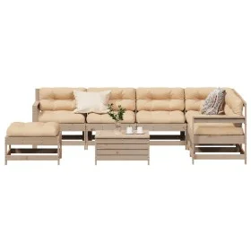 Garden furniture 8 pieces and cushions solid pine wood by , Garden sets - Ref: Foro24-3250584, Price: 762,29 €, Discount: %