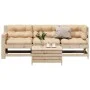 4-teiliges Gartenmöbel-Set mit Kissen aus massivem Kiefernholz von , Gartensets - Ref: Foro24-3250772, Preis: 405,70 €, Rabat...