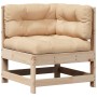 Garden furniture set 4 pieces and cushions solid pine wood by , Garden sets - Ref: Foro24-3250772, Price: 410,84 €, Discount: %