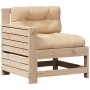 Garden furniture set 4 pieces and cushions solid pine wood by , Garden sets - Ref: Foro24-3250772, Price: 410,84 €, Discount: %