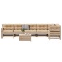 Garden furniture set 7 pieces and cushions solid pine wood by , Garden sets - Ref: Foro24-3250876, Price: 753,56 €, Discount: %
