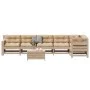 Garden furniture set 7 pieces and cushions solid pine wood by , Garden sets - Ref: Foro24-3250876, Price: 743,67 €, Discount: %