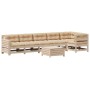 Gartenmöbel-Set 7-teilig und Kissen aus massivem Kiefernholz von , Gartensets - Ref: Foro24-3250876, Preis: 753,56 €, Rabatt: %