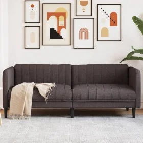 3 seater sofa dark brown fabric by , Sofas - Ref: Foro24-372616, Price: 309,34 €, Discount: %