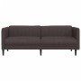 Sofá de 3 plazas tela marrón oscuro de , Sofás - Ref: Foro24-372616, Precio: 315,21 €, Descuento: %