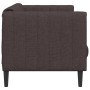 Sofá de 3 plazas tela marrón oscuro de , Sofás - Ref: Foro24-372616, Precio: 315,21 €, Descuento: %