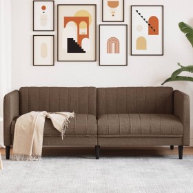 3 seater brown fabric sofa by , Sofas - Ref: Foro24-372621, Price: 340,48 €, Discount: %