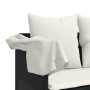 Liege mit Verdeck und schwarzen synthetischen Rattankissen von , Liegen - Ref: Foro24-368353, Preis: 228,30 €, Rabatt: %