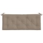 Gartenbankkissen taupegrauer Oxford-Stoff 120x50x7 cm von , Kissen für Stühle und Sofas - Ref: Foro24-361591, Preis: 28,41 €,...