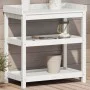 Mesa plantación con estantes madera pino blanco 82,5x45x86,5 cm de , Soportes para macetas - Ref: Foro24-832433, Precio: 82,0...