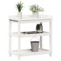 Mesa plantación con estantes madera pino blanco 82,5x45x86,5 cm de , Soportes para macetas - Ref: Foro24-832433, Precio: 82,0...