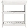 Mesa plantación con estantes madera pino blanco 82,5x45x86,5 cm de , Soportes para macetas - Ref: Foro24-832433, Precio: 82,0...