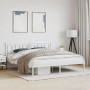 Bettgestell aus Metall mit weißem Kopfteil 180x200 cm von , Betten und Lattenroste - Ref: Foro24-374294, Preis: 120,54 €, Rab...