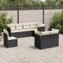 8-piece garden sofa set and black synthetic rattan cushions by , Garden sets - Ref: Foro24-3249765, Price: 506,97 €, Discount: %