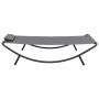 Tumbona de acero gris 200x90 cm de vidaXL, Camas para exteriores - Ref: Foro24-48082, Precio: 83,37 €