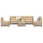 Garden furniture set 6 pieces and cushions solid pine wood by , Garden sets - Ref: Foro24-3250732, Price: 463,65 €, Discount: %