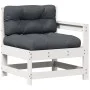 5-piece garden furniture set with solid white pine wood cushions by , Garden sets - Ref: Foro24-3250857, Price: 437,57 €, Dis...