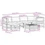 Gartenmöbel-Set 7-teilig und Kissen aus massivem Kiefernholz von , Gartensets - Ref: Foro24-3250912, Preis: 752,00 €, Rabatt: %