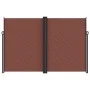 Brown retractable side awning 220x600 cm by , Umbrellas - Ref: Foro24-4004674, Price: 157,14 €, Discount: %