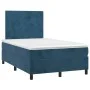 Boxspringbett mit dunkelblauer Samtmatratze 120x190 cm von , Betten und Lattenroste - Ref: Foro24-3269987, Preis: 431,63 €, R...