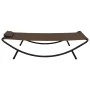 Tumbona de acero marrón 200x90 cm de vidaXL, Camas para exteriores - Ref: Foro24-48081, Precio: 80,03 €, Descuento: %