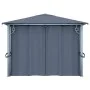 Cenador con cortina gris antracita aluminio 400x300 cm de vidaXL, Carpas y cenadores - Ref: Foro24-48045, Precio: 506,18 €, D...