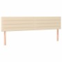 Bed frame with cream fabric headboard 120x190 cm by , Beds and slatted bases - Ref: Foro24-3270525, Price: 189,52 €, Discount: %