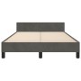 Dark gray velvet bed frame with headboard 120x190 cm by , Beds and slatted bases - Ref: Foro24-3270567, Price: 153,96 €, Disc...