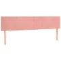 Estructura de cama con cabecero terciopelo rosa 120x190 cm de , Camas y somieres - Ref: Foro24-3270571, Precio: 163,94 €, Des...