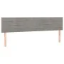 Bed frame with light gray velvet headboard 120x190 cm by , Beds and slatted bases - Ref: Foro24-3270584, Price: 158,38 €, Dis...