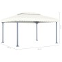 Cenador color crema aluminio 400x300 cm de vidaXL, Carpas y cenadores - Ref: Foro24-48062, Precio: 386,23 €, Descuento: %