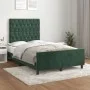 Dark green velvet bed frame with headboard 120x190 cm by , Beds and slatted bases - Ref: Foro24-3270599, Price: 186,86 €, Dis...