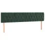 Dark green velvet bed frame with headboard 120x190 cm by , Beds and slatted bases - Ref: Foro24-3270599, Price: 186,86 €, Dis...