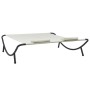 Tumbona de jardín tela blanco crema de vidaXL, Camas para exteriores - Ref: Foro24-48074, Precio: 90,48 €, Descuento: %